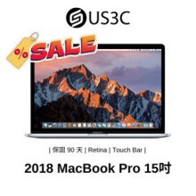Apple MacBook Pro Retina 15 吋 Touch Bar 2018 蘋果筆電 二手筆電 W級 16G/256G i7 2.2G 銀色